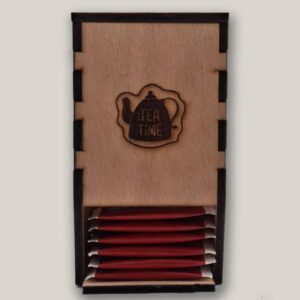 Personalised wooden tea station